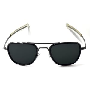 new pilot shape ao design sunglass for men | a1 up bullet black